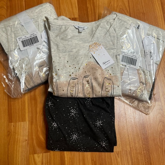 NWT Reitman’s PJ Set. “Champagne for Breakfast” - Picture 11 of 11